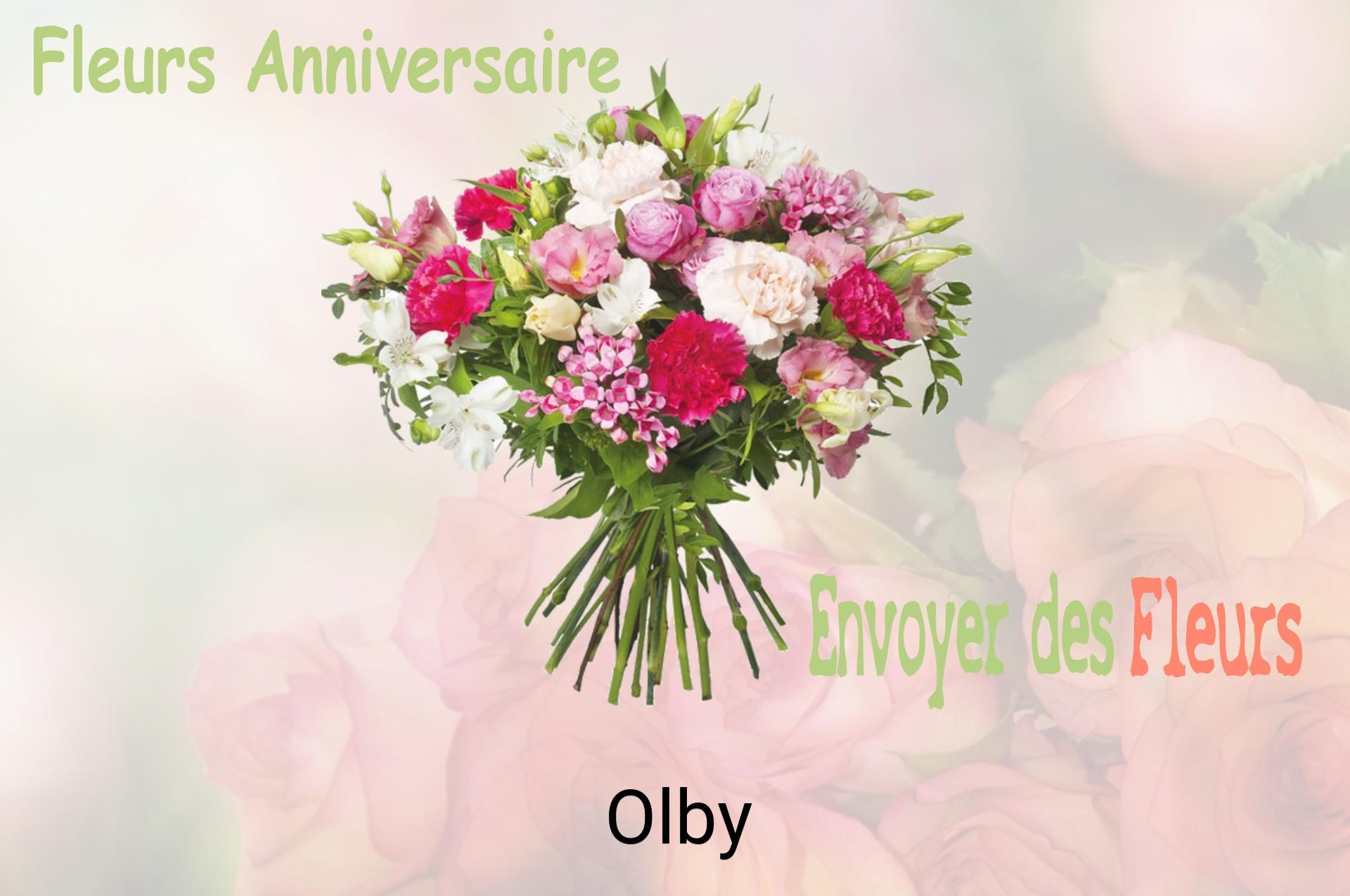 Bouquet de fleurs d’anniversaire livré à Olby